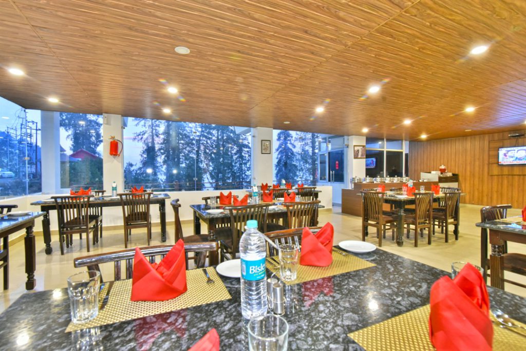 Hotel Satyam International dining, Dalhousie